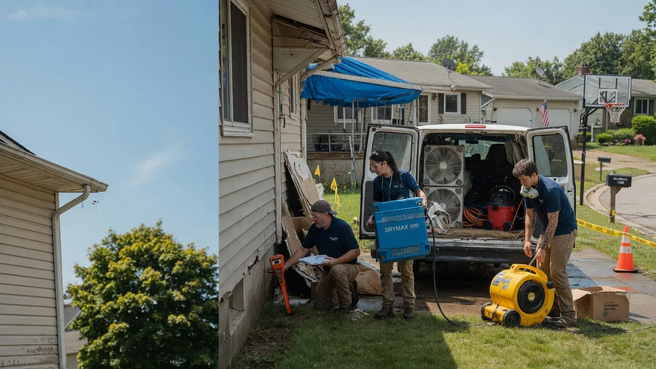 Ceiling Leak Cleanup in Saint Louisville, OH near me