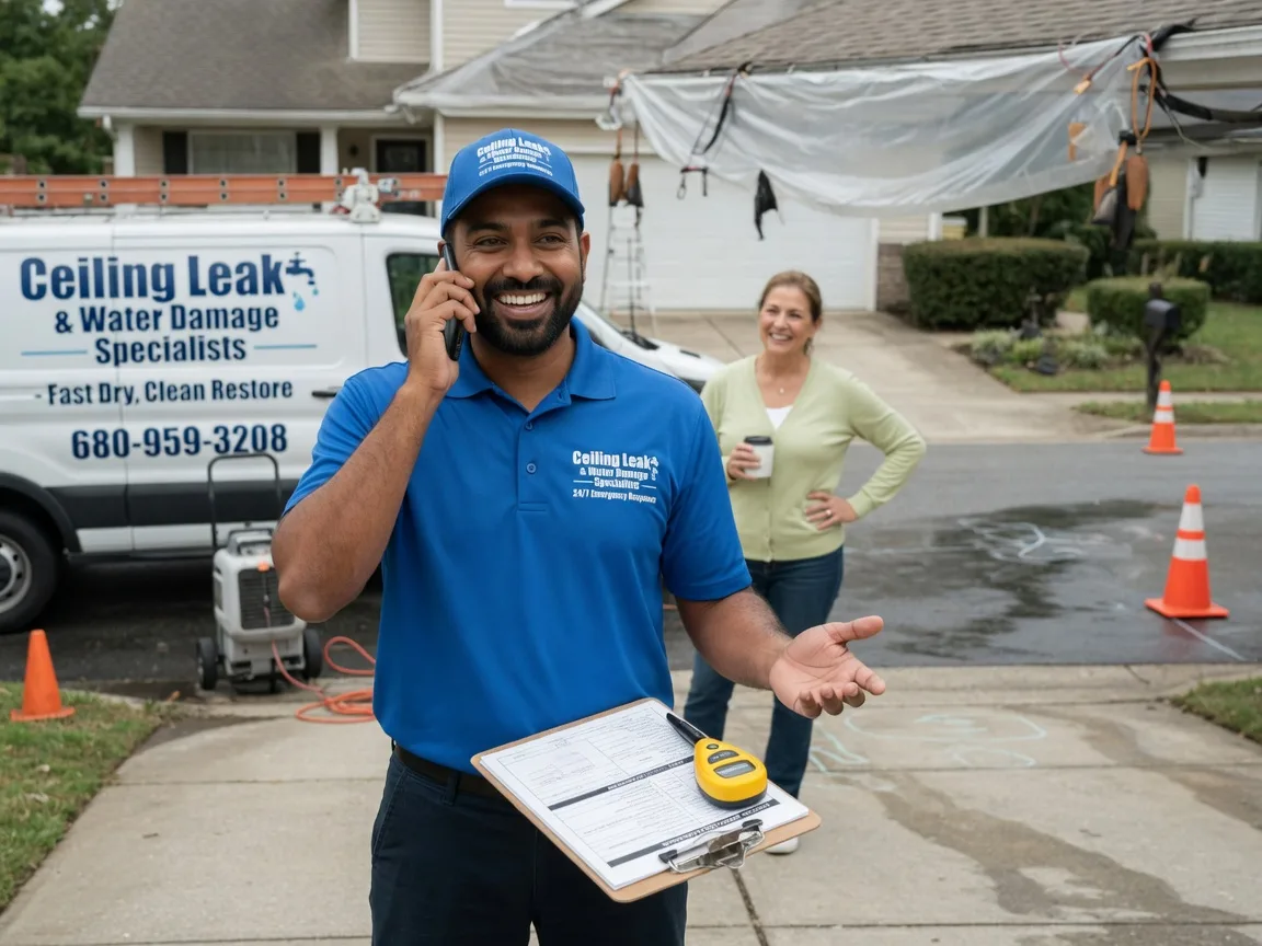 Ceiling Leak Cleanup Saint Louisville, OH FAQs